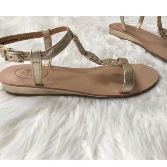 New Jack Rogers Eve Gold Metallic Sandal Sz 9 - Picture 7 of 8